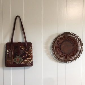 Kilim Art Turkish Leather Purse